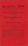 Marshall Wrenn, Jr., in His Own Right and as Administrator, etc. v. Grace Wrenn Daniels