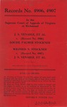 J. S. Venable and Isaac Wilbert Laws v. Louise Palmer Stockner; and, Wilfred N. Stockner v. J. S. Venable and Isaac Wilfred Laws
