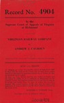 Virginian Railway Company v. Andrew J. Calhoun