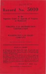 Virginia Gas Distribution Corporation v. Washington Gas Light Company