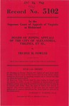 Board of Zoning Appeals of the City of Alexandria, Virginia, et al., v. Trudye H. Fowler