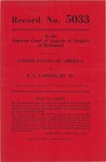 United States of America v. E. E. Lawler, et al.