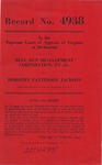 Bull Run Development Corporation, Coleman C. Gore, Robert B. Young, Harry J. Duffey, and Alice H. Duffey v. Dorothy Patterson Jackson