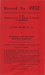 Fannie Tiller, et al. v. Norfolk and Western Railway Company