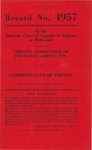 Virginia Association of Insurance Agents, etc. v. Commonwealth of Virginia; and, Virginia Association of Insurance Agents, etc. v. National Bureau of Casualty Underwriters, et al.