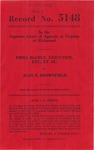 Emma McGrue, Executrix, etc., et al. v. Joan S. Brownfield