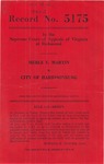Merle E. Martin v. City of Harrisonburg