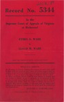 Ethel E. Ware v. Lloyd E. Ware