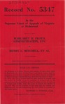 Margaret H. Floyd, Administratrix, etc., v. Henry L. Mitchell, et al.