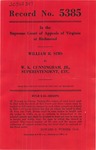 William R. Sims v. W. K. Cunningham, Jr., Superintendent, etc.