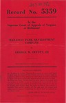 Manassas Park Development Company v. George W. Offutt, III