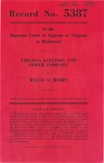 Virginia Electric and Power Company v. Willie O. Mabin