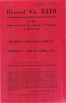 Reserve Insurance Company v. Winfred A. Odham, Administrator, etc.