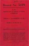 Thelma C. Quesenberry, et al., v. Mabel C. Funk, et al.