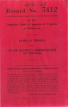 James H. Thomas v. State Highway Commissioner of Virginia