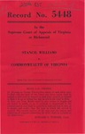 Stancil Williams v. Commonwealth of Virginia