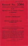 Bayside Corporation v. Virginia Super Food Fair Stores, Inc.