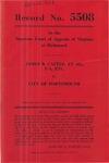 James B. Caffee, et al., t/a, etc., v. City of Portsmouth