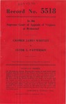 Cromer James Whitley v. Clyde L. Patterson