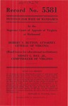 Robert Y. Button, Attorney General of Virginia v. Sidney C. Day, Jr., Comptroller of Virginia
