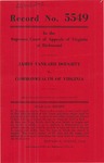 James Tankard Doughty v. Commonwealth of Virginia