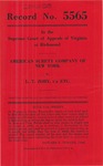 American Surety Company of New York v. L. T.  Zoby, t/a L. T. Zoby & Sons