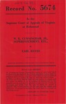 W. K. Cunningham, Jr., Superintendent, etc., v. Carl Hayes