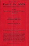 Roan P. Simeone, Administratrix, etc., v. Oscar F. Smith, III