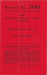 Roger Albertus Lutz, Jr., v. City of Richmond