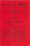 Jim Laing v. Commonwealth of Virginia