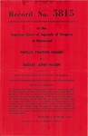 Phyllis Paxton Hagen v. Dudley John Hagen
