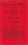 Elizabeth P. Thurston v. City of Portsmouth