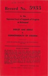 Shirley Mae Biddle v. Commonwealth of Virginia