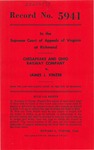 Chesapeake and Ohio Railway Company v. James L. Kinzer