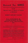 Robert Edward Cabaniss v. W. K. Cunningham, Jr., Superintendent of the Virginia State Penitentiary, etc.