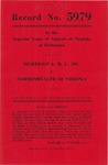 Dickerson G. M. C., Inc., v. Commonwealth of Virginia
