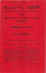 Frederick A. Carter v. City of Norfolk