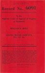 William R. Holz v. Coates Motor Company, Inc., et al.