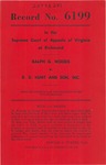 Ralph G. Woods v. R. D. Hunt and Son, Inc.