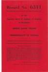 George Calvin Stevens v. Commonwealth of Virginia
