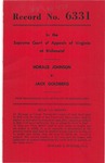Horace Johnson v. Jack Goldberg