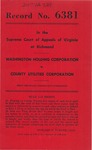 Washington Holding Corporation v. County Utilities Corporation
