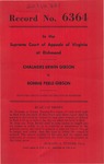 Chalmers Erwin Gibson v. Bonnie Peele Gibson