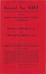 Walter W. Horner, et al., v. Willard M. Ahern, et al.