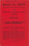 Daniel Pettus v. C. C. Peyton, Superintendent of the Virginia State Penitentiary