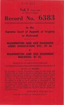Washington and Old Dominion Users Association, et al., v. Washington and Old Dominion Railroad and Commonwealth of Virginia, Ex Rel. the State Corporation Commission