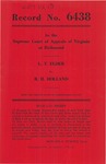 L. T. Elder v. R. H. Holland
