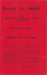 Ronald David Elkins v. Commonwealth of Virginia
