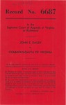 John E. Dailey v. Commonwealth of Virginia