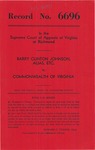 Barry Clinton Johnson, alias Tommy Watford v. Commonwealth of Virginia